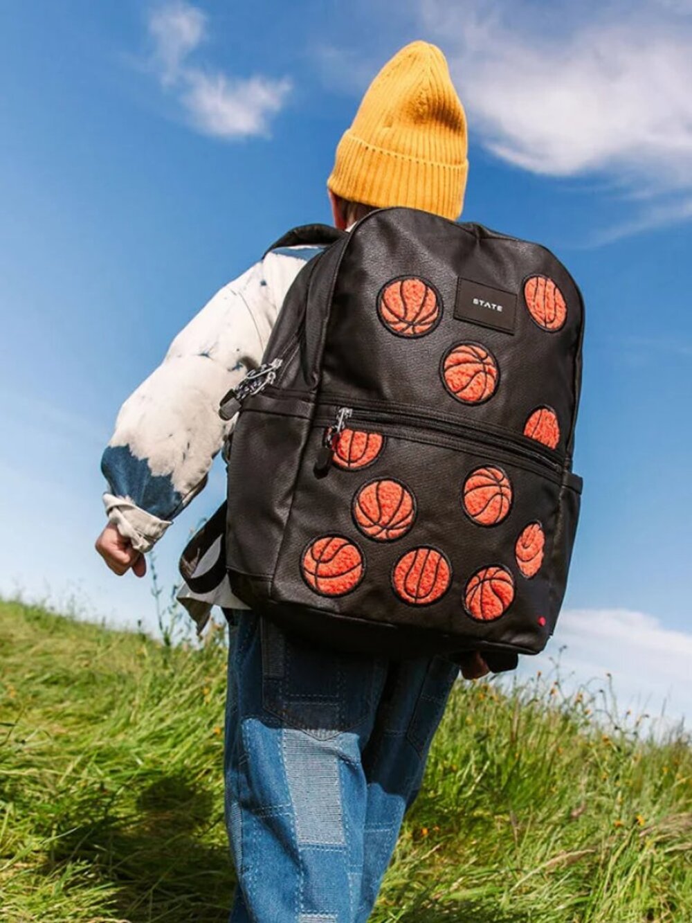 NWT! State Kane Kids Travel Backpack Fuzzy Basketball Bag Kinder - 3rd Grade